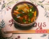 簡単に！即席味噌汁に彩りと栄養プラス作り方4写真