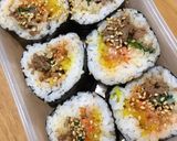 パクパク食べられる☆韓国海苔でキンパ！作り方4写真
