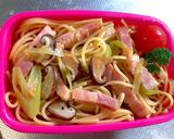ベーコン長ネギきのこ☆バター醤油パスタ☆作り方7写真