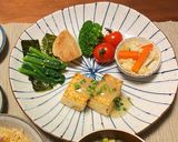 栄養満点献立★豆腐ステーキ★春ver作り方3写真