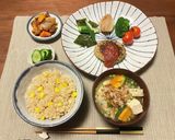 栄養満点献立★豆腐ハンバーグ★夏ver作り方5写真