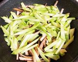 ごぼうとブロッコリーの芯のカレー炒め煮作り方2写真