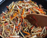 ごぼうとひき肉の炒め煮作り方7写真