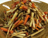 ごぼうとひき肉の炒め煮作り方8写真