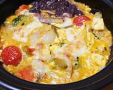 つるっと食感が楽しい❣挽肉入り白玉豆乳鍋作り方12写真