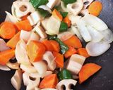 疲れた身体に効く！豚肉と野菜の黒酢炒め作り方5写真