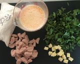 炊飯器で簡単 春菊のチーズ ケーク・サレ作り方2写真