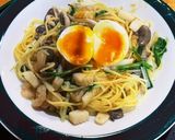 雲丹醤油のシーフードパスタ作り方9写真