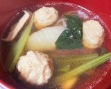 麺つゆで簡単・生姜柚子の団子スープ作り方4写真