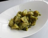 セロリの葉でジェノベーゼ風ソース作り方4写真