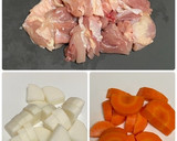 炊飯器で簡単！鶏と大根と人参の煮物作り方1写真