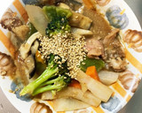 簡単ごまソース炒め味豚こま大根青椒肉絲風作り方17写真