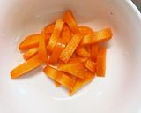 根菜肉なし肉味噌うどん味温野菜サラダ作り方2写真