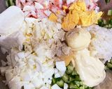 ロシア料理！ごはんサラダのきゅうり巻き作り方4写真