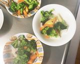 根菜肉なし肉味噌うどん味温野菜サラダ作り方8写真