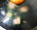 青梗菜で鶏胸ひき肉と牡蠣の包み蒸し作り方5写真