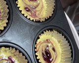 ブルーベリージャムのマーブルカップケーキ作り方2写真