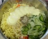 俺流！カボチャとマカロニのサラダ作り方7写真
