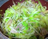 ねぎ山盛り☆とん平焼き〜糖質制限中作り方5写真