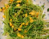 簡単！めちゃうま♪無限豆苗＆コーン♪作り方3写真