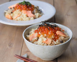 簡単♪鮭といくらの炊き込み御飯作り方7写真
