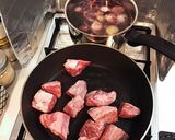 牛肉の赤ワイン煮込み☆ブッフブルギニョン作り方4写真