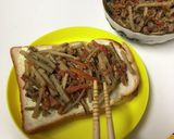 昨日のおかず乗っけトースト作り方2写真