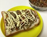 昨日のおかず乗っけトースト作り方3写真