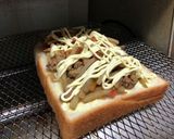 昨日のおかず乗っけトースト作り方4写真