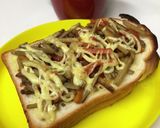 昨日のおかず乗っけトースト作り方5写真