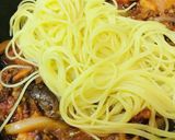 簡単●トマト缶でミートソースのパスタ作り方3写真