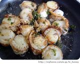 ベビーホタテのあおさバター醤油♪作り方2写真