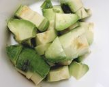 【3分で出来る】アボガドと豆腐の白和え風作り方1写真