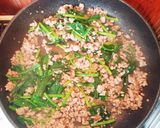 絶品☆豚挽き肉とほうれん草の和風パスタ作り方3写真