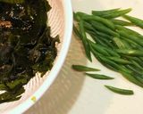 簡単！インゲンとワカメのオイマヨあえ作り方1写真