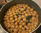 なめことワカメの味噌汁作り方2写真