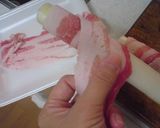 ☆豚ネギ☆　長ネギ✿豚バラｄｅ巻き巻き作り方1写真