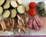 チーズたっぷり茄子ベーコンラザニアご飯作り方3写真