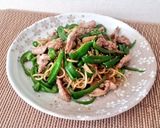 ピーマンと鶏せせりの塩焼きそば作り方5写真