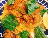 燻製にした塩煮豚のトマトソースパスタ作り方9写真