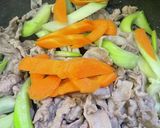 青梗菜と豚バラ野菜炒め作り方6写真