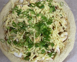 マヨタマと椎茸の和風ピザ作り方4写真