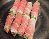 【肉×肉】ソーセージの肉巻き作り方3写真