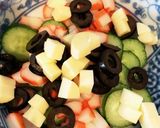 いつかのオリーブに野菜とナッツを添えて作り方7写真