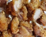 簡単！鶏唐揚げの甘辛炒め作り方1写真