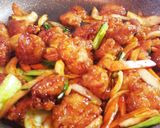 簡単！鶏唐揚げの甘辛炒め作り方7写真