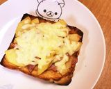 林檎のシナモンソテーとハムチーズトースト作り方4写真