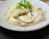 ヨウサマのかぶと豚ひき肉のあんかけ作り方6写真
