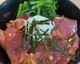 漬けマグロトトロ丼 炊き込み酢飯で作り方7写真