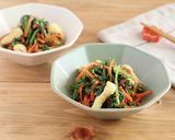 レンジで簡単和総菜◎春菊と人参のごま和え作り方5写真